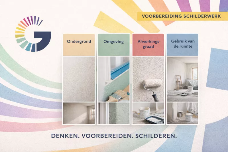 voorbereiding schilderen